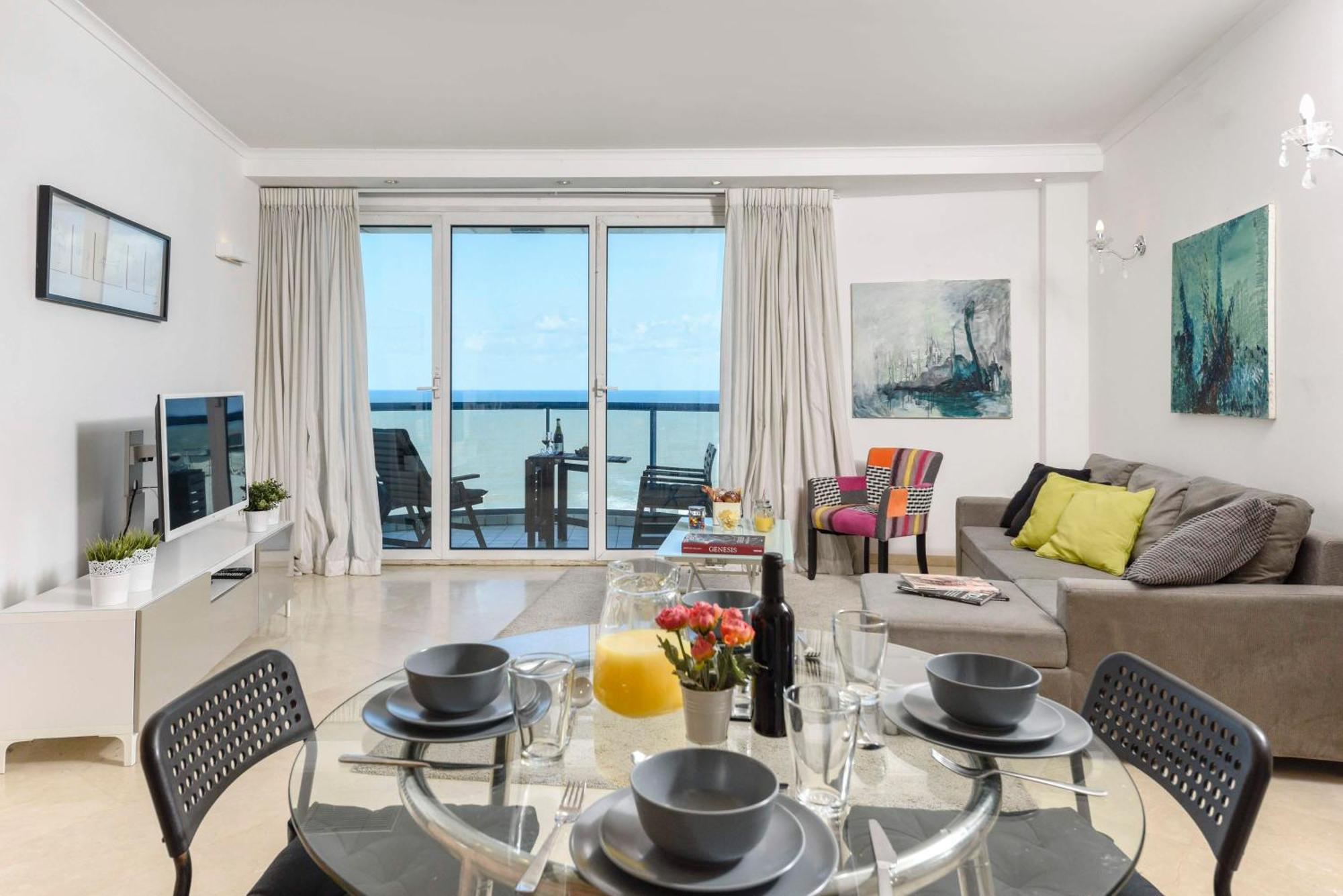 Superb Beachfront Apartments With Shelter By Sea N' Rent Tel Aviv Exterior foto